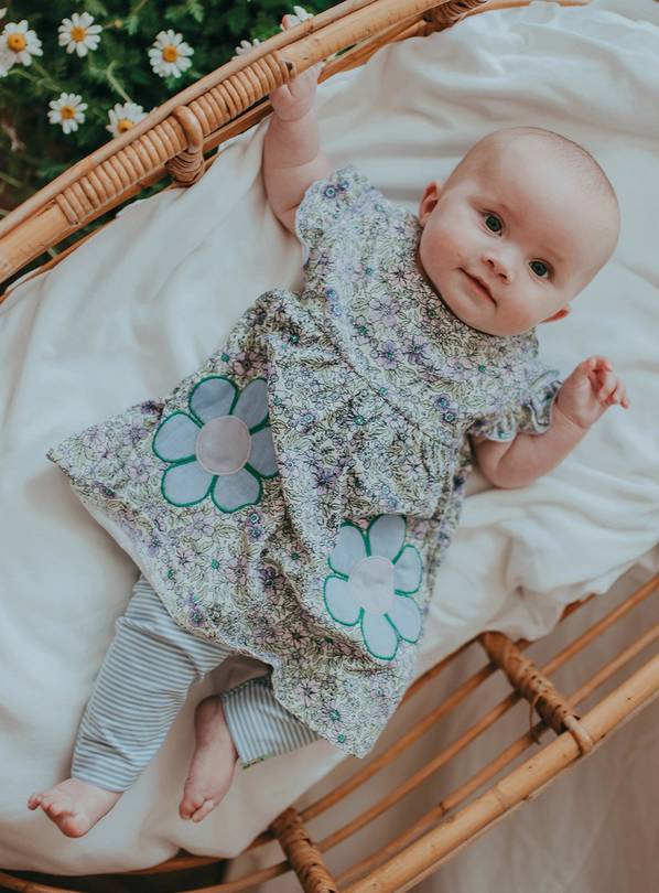 Buy LILLY + SID GOTS Flower Dress & Leggings 03 Month Outfits and